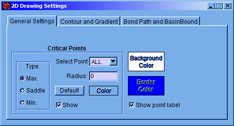 2D GENERAL SETTINGS