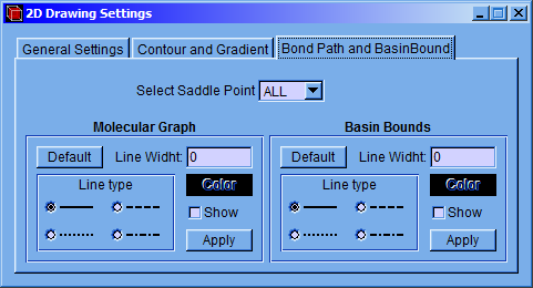 2D GRAPH SETTINGS